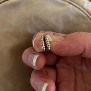 Mejuri Beaded Hoops 14k white gold